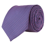 Kovove The Pleasing Dash Abstract Blue Necktie For Men
