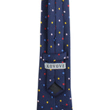 Kovove The Rainbow Polka Dot Blue Necktie For Men