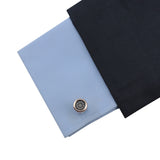 Kavove The Luring Trance Black & Golden Cufflinks For Men