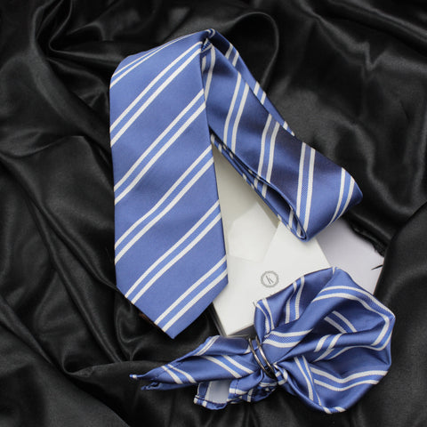 Neck Tie and Pocket Square Set for Men