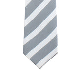 Kovove The Greywind Striped Grey Necktie For Men
