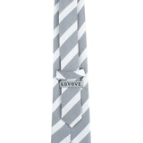 Kovove The Greywind Striped Grey Necktie For Men