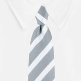 Kovove The Greywind Striped Grey Necktie For Men