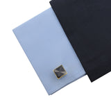 Kavove The Vivid Rays Black & Golden Cufflink For Men