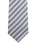 Kovove The Striped Delight Grey Necktie For Men