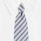 Kovove The Striped Delight Grey Necktie For Men