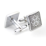 Kavove The Antiquity Black & Silver Cufflink For Men