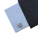Kavove The Antiquity Black & Silver Cufflink For Men