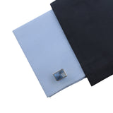 Kavove The Jade Stallion Blue & Silver Cufflink For Men