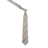 Kovove The Delightful Striped Grey Necktie For Men
