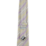 Kovove The Delightful Striped Grey Necktie For Men