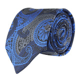 Kovove The Paisley Fever Blue Necktie For Men