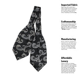 Kavove The Paisley Fever Black Cravat