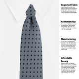 Kovove The Graceful Polka Dot Grey Necktie For Men