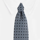 Kovove The Graceful Polka Dot Grey Necktie For Men