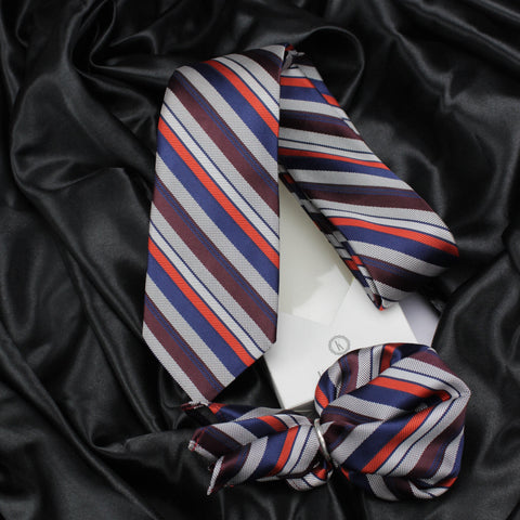 Neck Tie and Pocket Square Set for Men