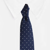 Kovove The Elegant Polka Dot Blue Necktie For Men