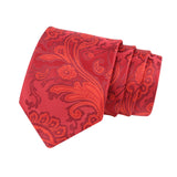 Kovove Red Floral Neck Tie For Men