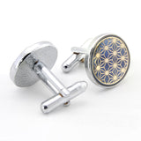 Kavove The Interstellar Golden & Silver Cufflink For Men