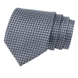 Kovove silver Abstract Neck Tie For Men