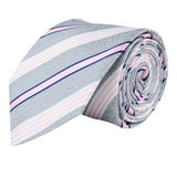 Kovove The Striped Desire Grey Necktie For Men