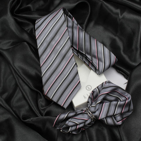 Neck Tie and Pocket Square Set for Men