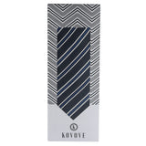 Kovove The Picturesque Striped Black Necktie For Men