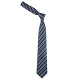 Kovove The Picturesque Striped Black Necktie For Men