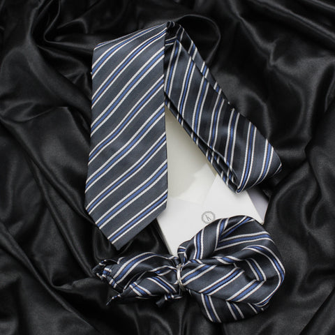 Neck Tie and Pocket Square Set for Men