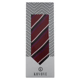Kovove The Striped Mantra Red Necktie For Men