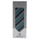 Kovove The Magma Striped Blue Necktie For Men