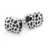 Kavove The Wild Strike Black & Silver Cufflink For Men