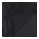 Kavove The Solid Rage Black Pocket Square