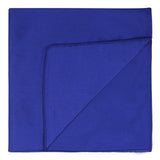 Kavove The Midnight Solid Blue Pocket Square