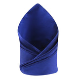 Kavove The Midnight Solid Blue Pocket Square
