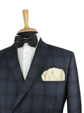 Kavove The Midnight Solid Cream Pocket Square