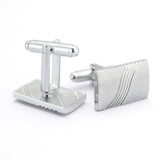 Kavove The Striped Nation Silver Cufflink For Men