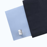 Kavove The Striped Nation Silver Cufflink For Men