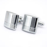 Kavove The Checkered Crusader Silver Cufflink For Men