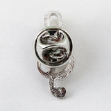 Peluche Silver Symbol of Musi Cufflink and Lapel Pin Set