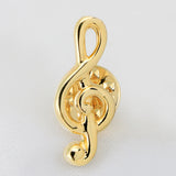 Peluche Golden Symbol of Musi Cufflink and Lapel Pin Set