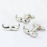 Peluche Manly Moustache Cufflink and lapel Pin Set