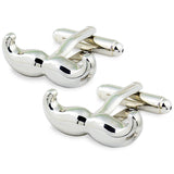 Peluche Manly Moustache Cufflink and lapel Pin Set