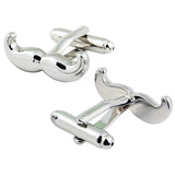 Peluche Manly Moustache Cufflink and lapel Pin Set