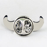 Peluche Manly Moustache Cufflink and lapel Pin Set