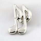 Peluche The Musical Note Cufflink and lapel Pin Set