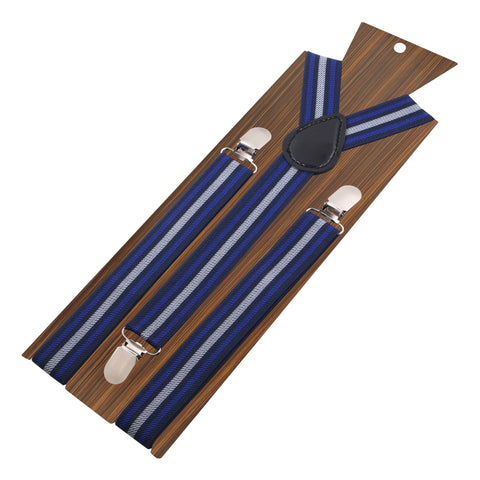 Peluche The Cool Stripes - Blue Suspenders Elastic, Brass