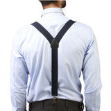 Peluche Back to Basic Navy Blue Suspender for Men
