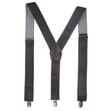 Peluche Metrices Black Suspender for Men