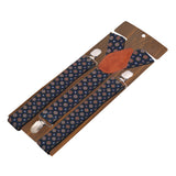 Funky Styled Blue Coloured 3cm Strap Width Suspender For Men | Genuine Branded Product Elastic